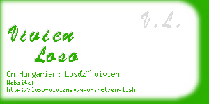 vivien loso business card